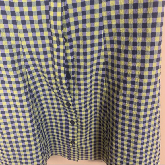 Urban Outfitters Button Front Check Mini Dress - Picture 9 of 13